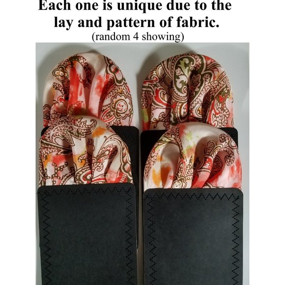 NEW Silk Pre-Folded Fan Design Pocket Square Insert - Melon Orange Floral - Picture 5 of 7